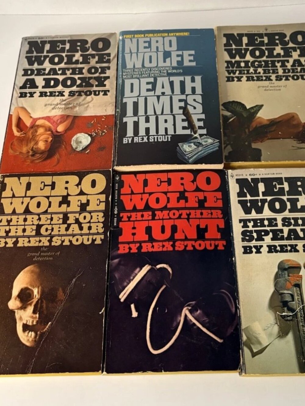 Rex Stout Nero Wolfe Vintage Mystery Paperback Books Lot of 12